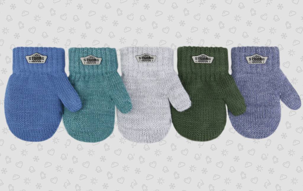 Варежки двойные