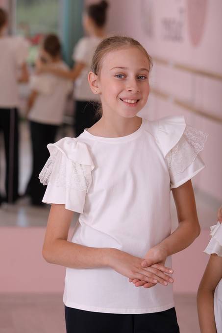 Блузка с коротким рукавом