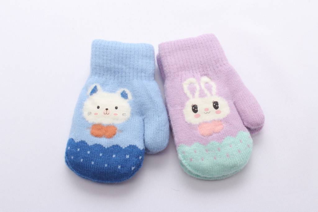 Варежки двойные