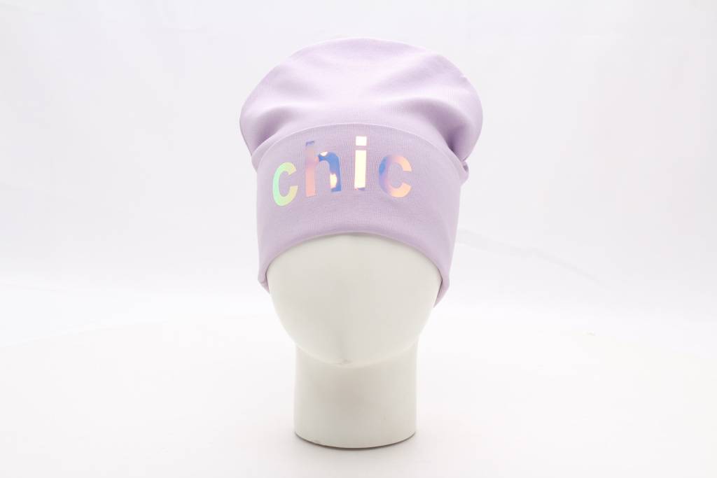 Шапка с отворотом трикотажная