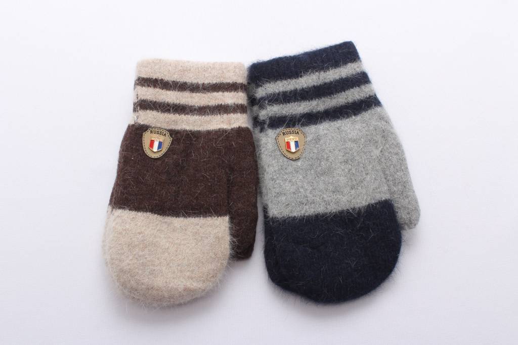 Варежки двойные