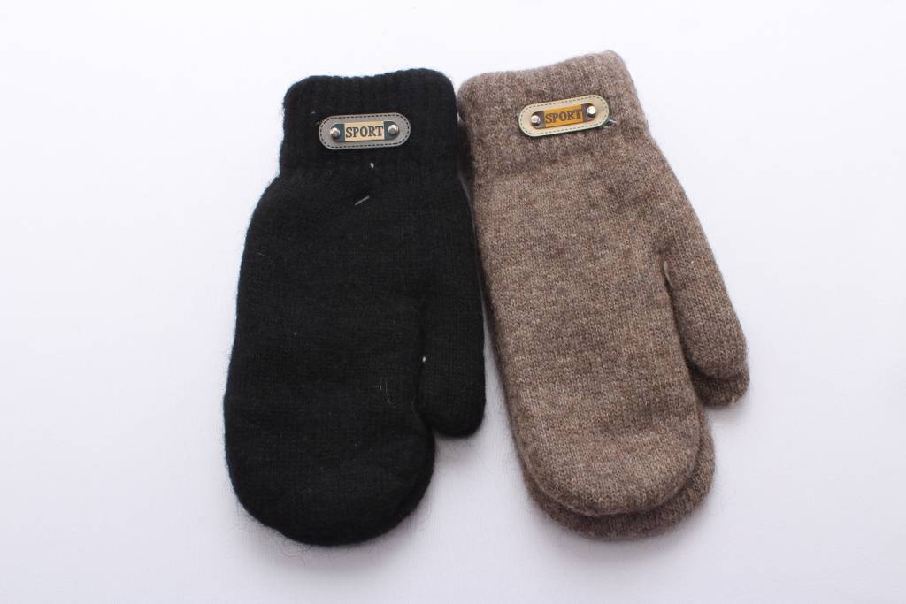 Варежки двойные