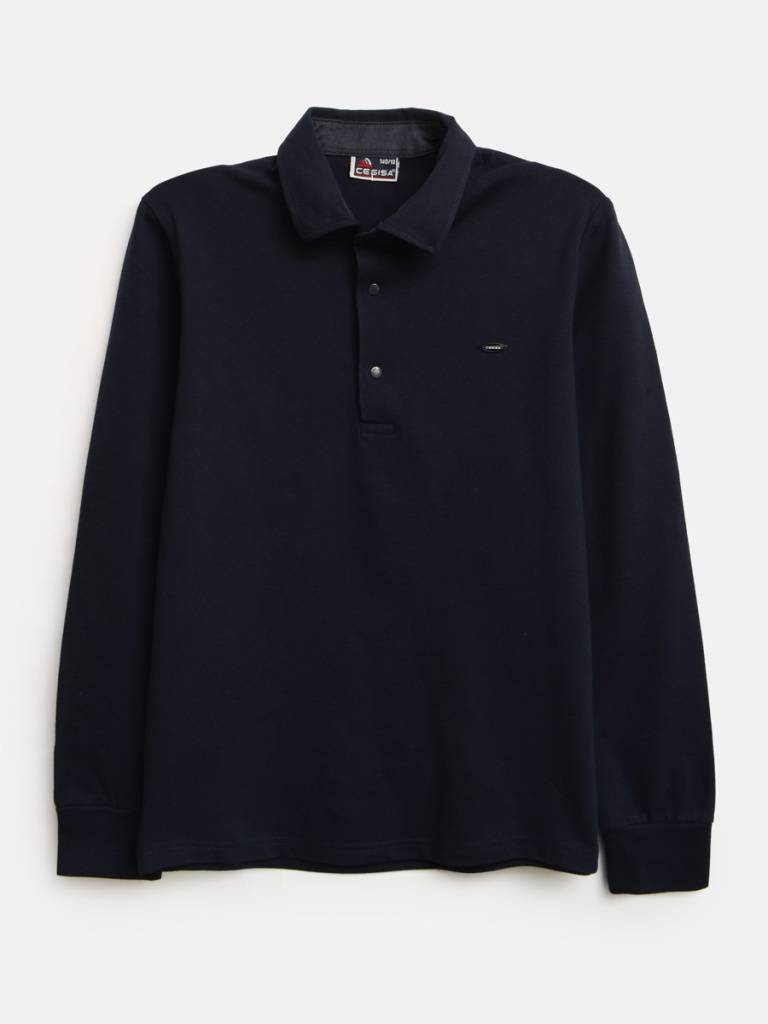 Поло с длинным рукавом